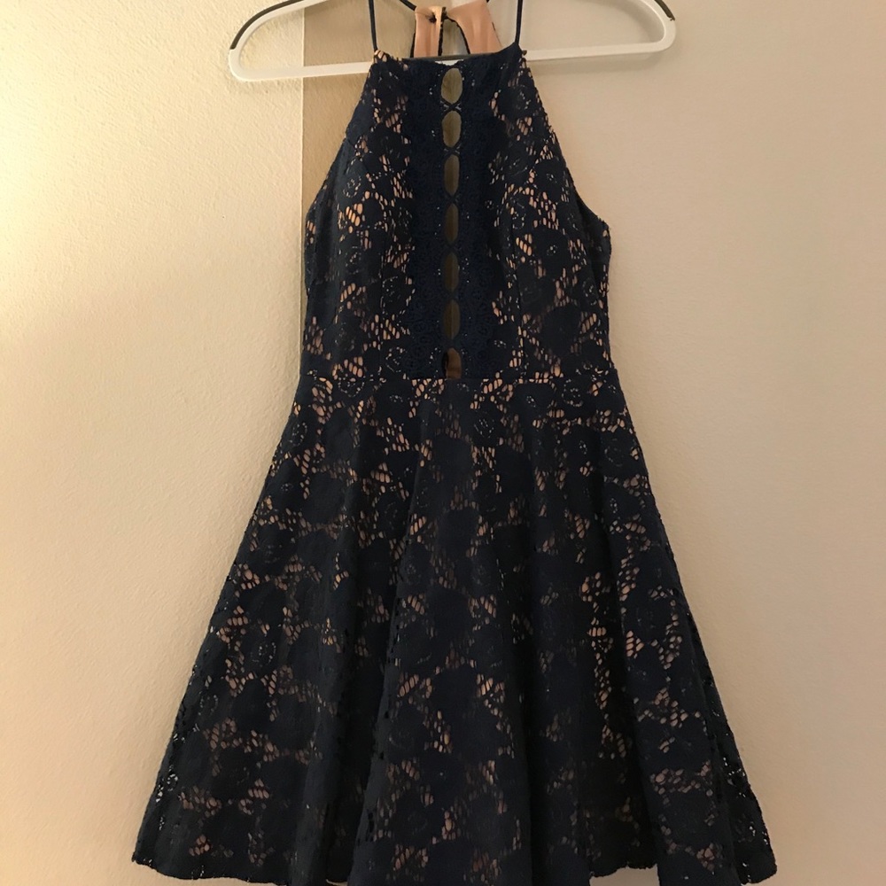 Lace Blue Dress